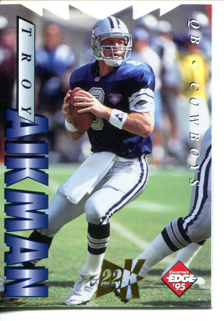 1995 Collector's Edge 22K Gold Die Cuts #50 Troy Aikman