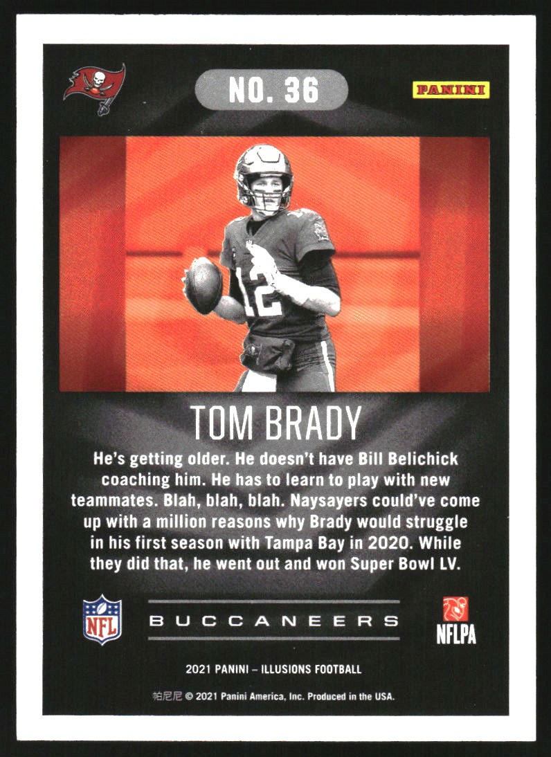 2021 Panini Illusions Emerald #36 Tom Brady