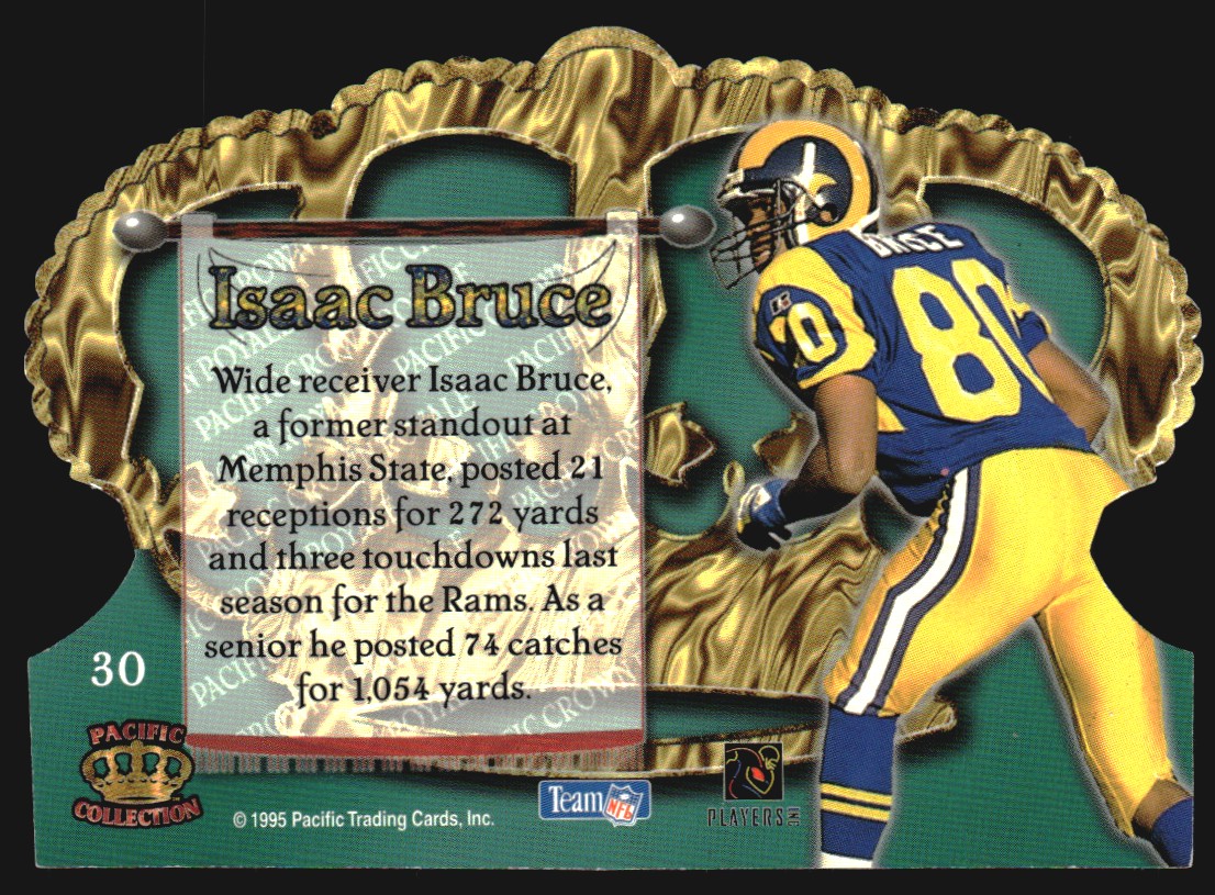 1995 Crown Royale #30 Isaac Bruce back image