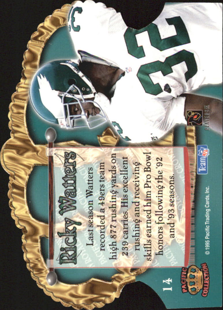 1995 Crown Royale Copper #14 Ricky Watters back image