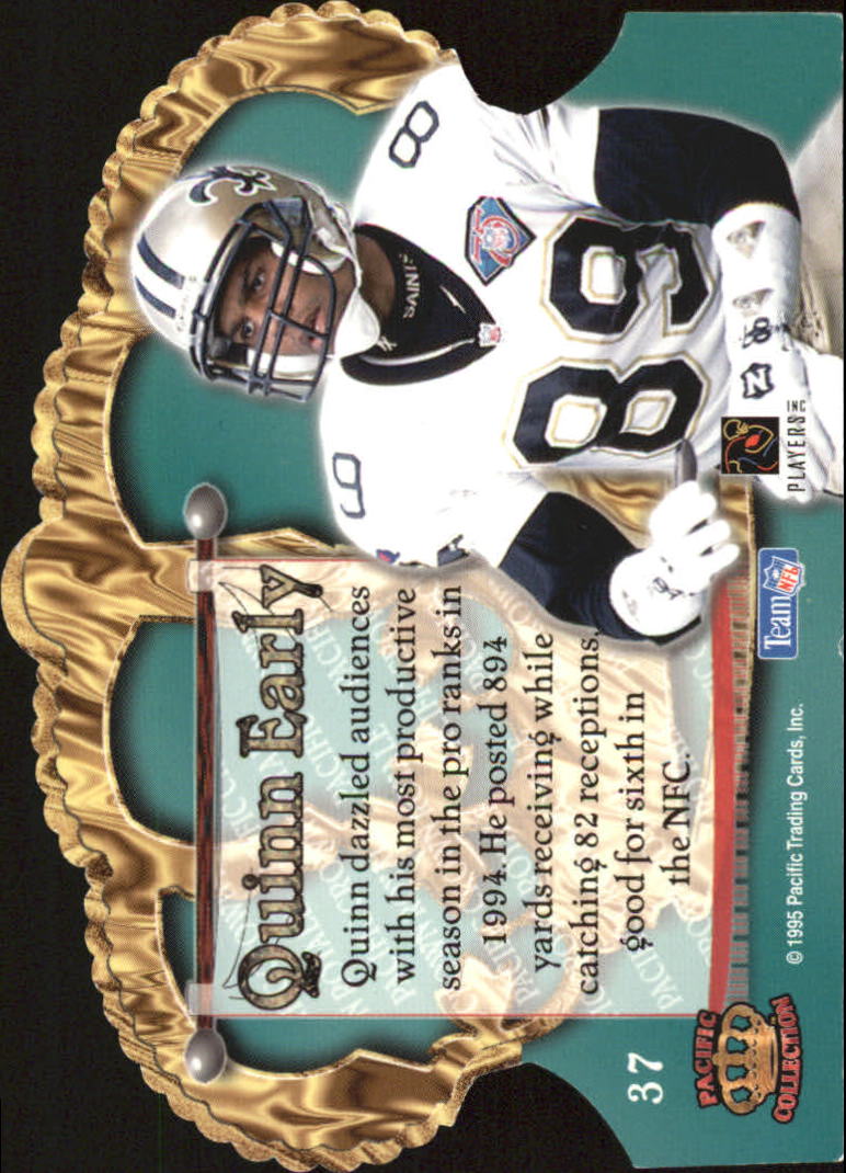 1995 Crown Royale Copper #37 Quinn Early back image