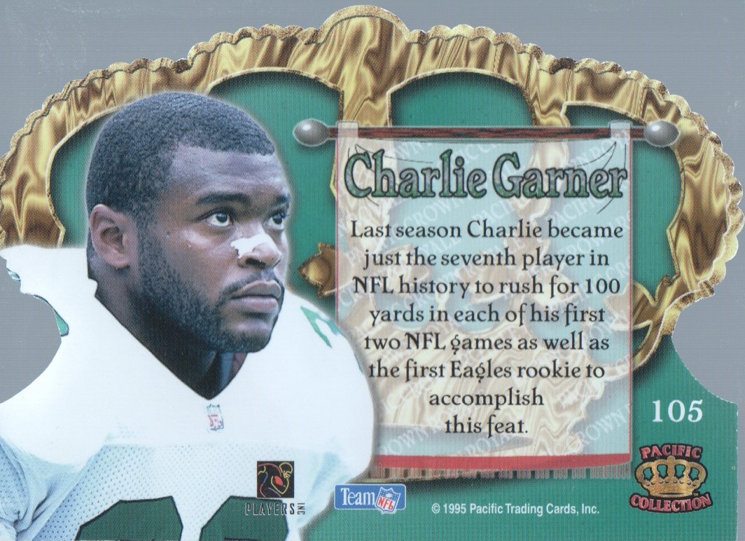 1995 Crown Royale Copper #105 Charlie Garner back image
