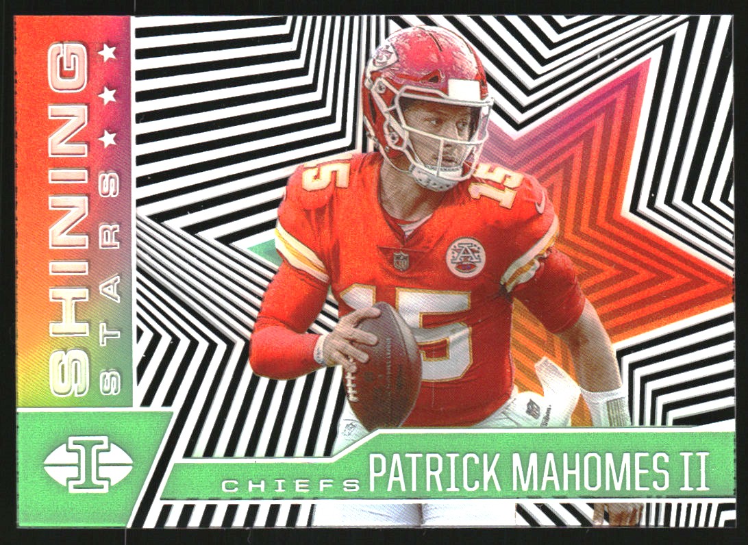 2021 Panini Illusions Shining Stars Emerald #7 Patrick Mahomes II