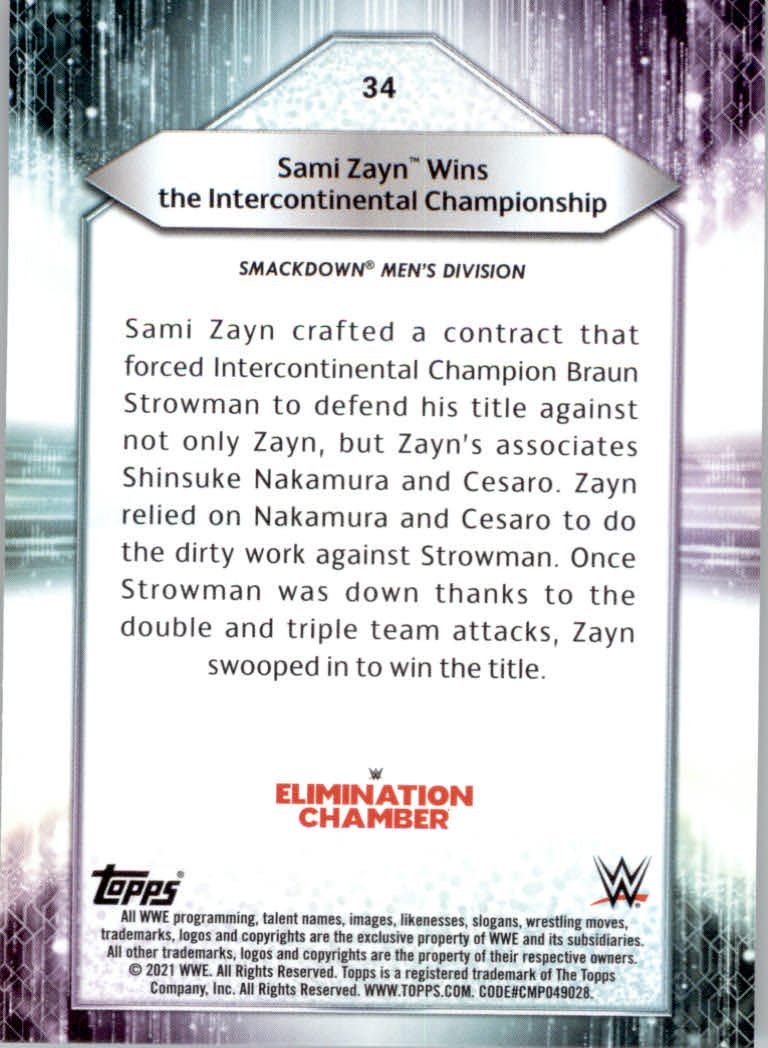2021 Topps WWE Wrestling "Main Set" Cards #1 to #200 - Picture 69 of 401