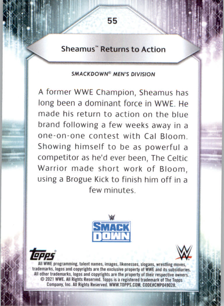2021 Topps WWE Wrestling "Main Set" Cards #1 to #200 - Picture 111 of 401