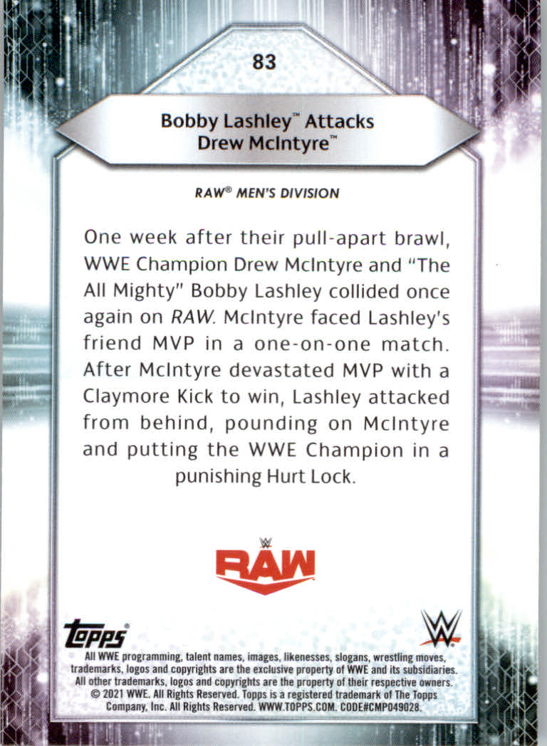 2021 Topps WWE Wrestling "Main Set" Cards #1 to #200 - Picture 167 of 401
