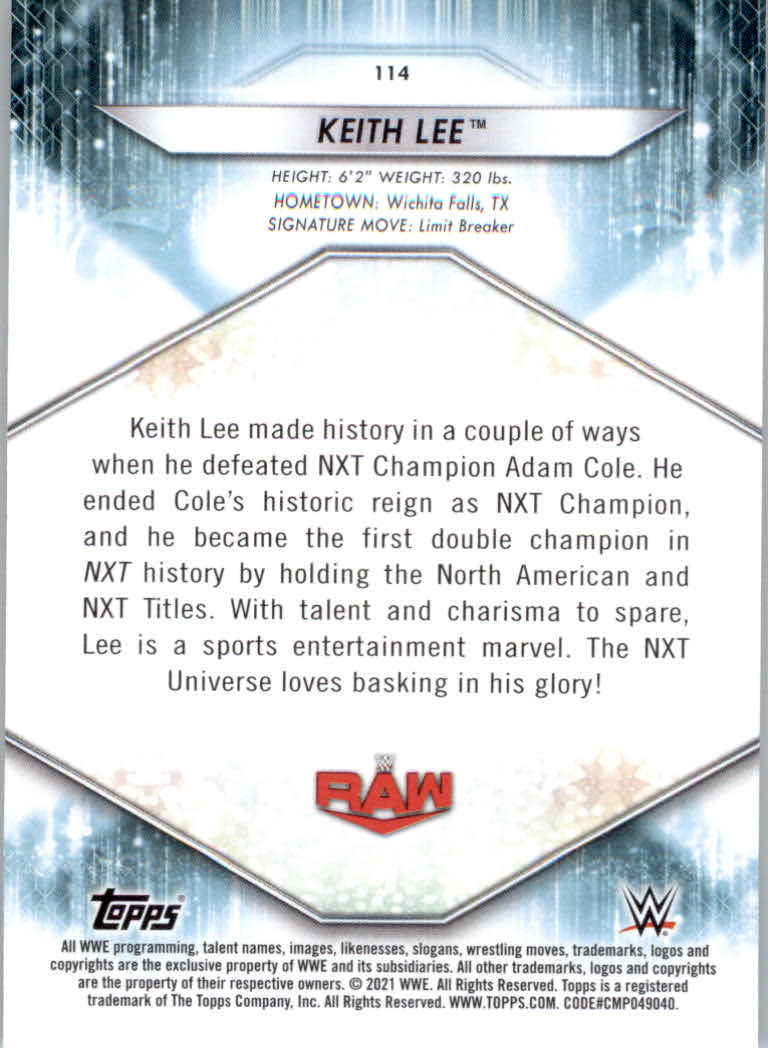 2021 Topps WWE Wrestling "Main Set" Cards #1 to #200 - Picture 229 of 401