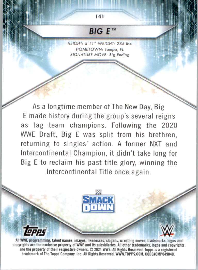 2021 Topps WWE Wrestling "Main Set" Cards #1 to #200 - Picture 283 of 401