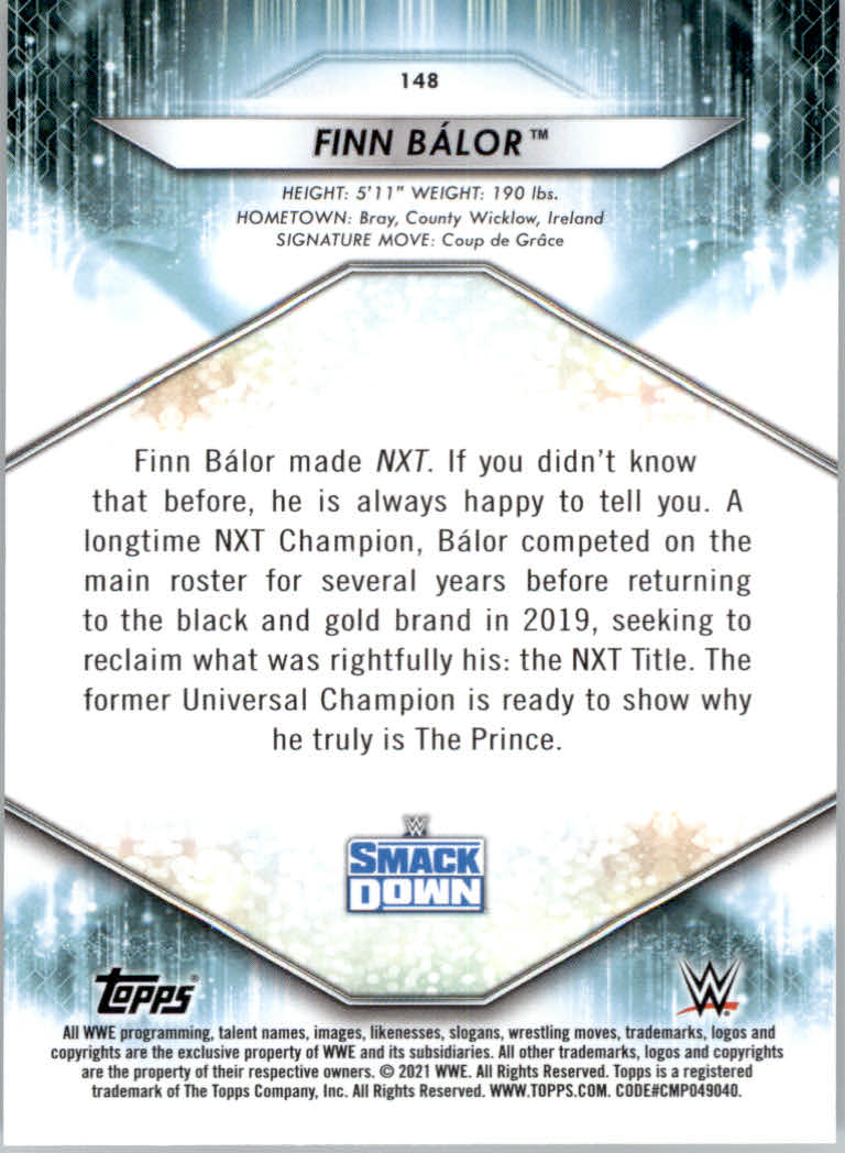 2021 Topps WWE Wrestling "Main Set" Cards #1 to #200 - Picture 297 of 401