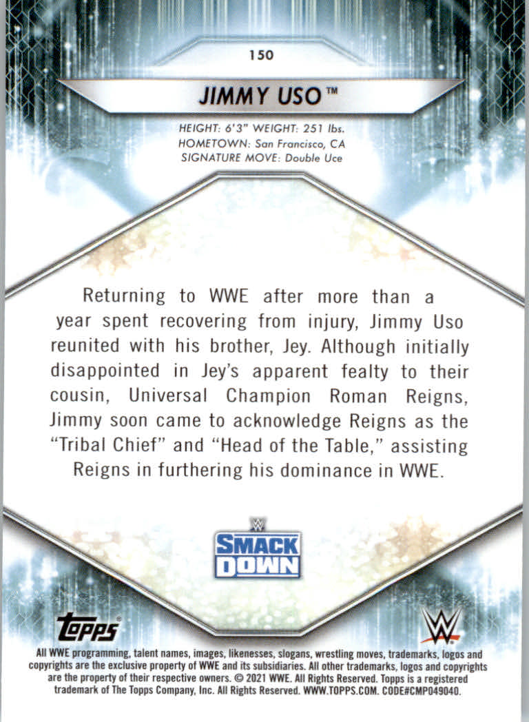 2021 Topps WWE Wrestling "Main Set" Cards #1 to #200 - Picture 301 of 401