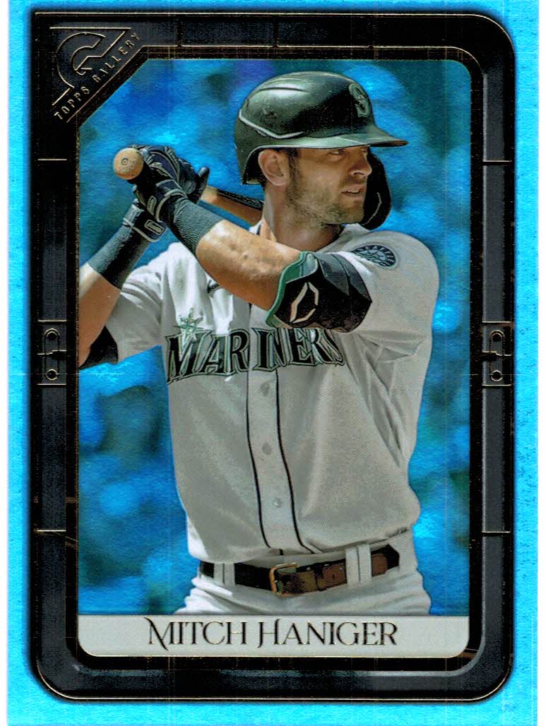 2022 Topps Holiday Baseball #HW117 Mitch Haniger METALLIC SNOWFLAKE Mariners