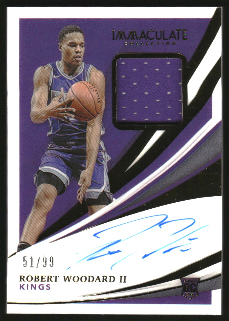 2020-21 Immaculate Collection #104 Robert Woodard II JSY AU RC