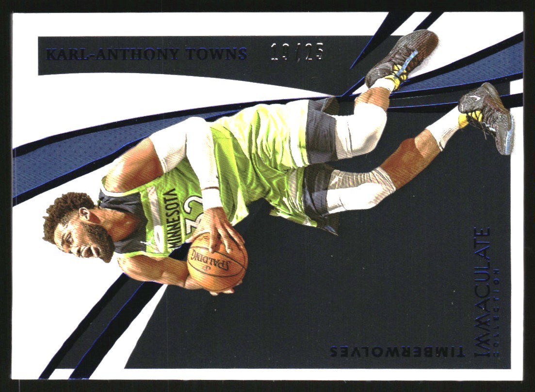 2020-21 Immaculate Collection Blue #7 Karl-Anthony Towns