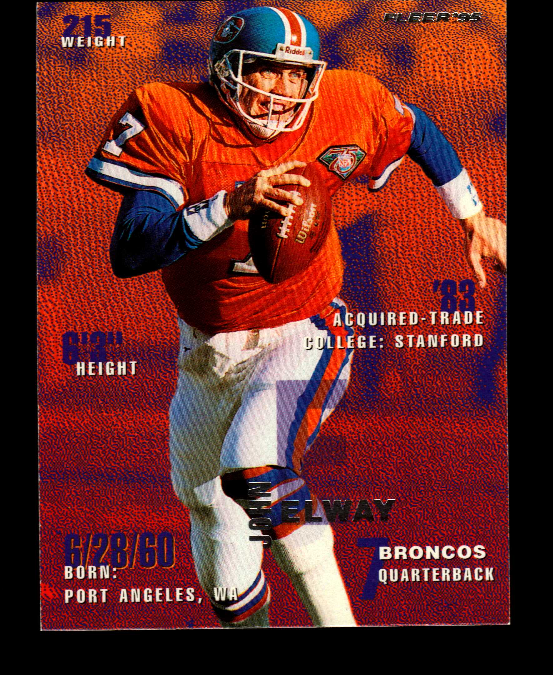 1997 SkyBox E-X2000 John Elway Denver Broncos #39