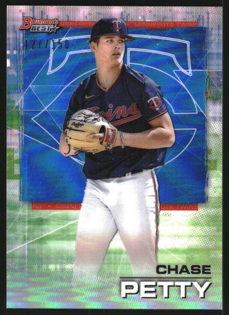 2021 Bowman's Best Blue Refractors #34 Chase Petty