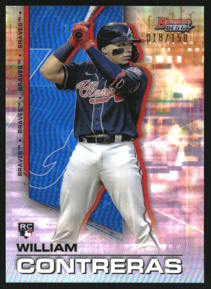 2021 Bowman's Best Blue Refractors #61 William Contreras
