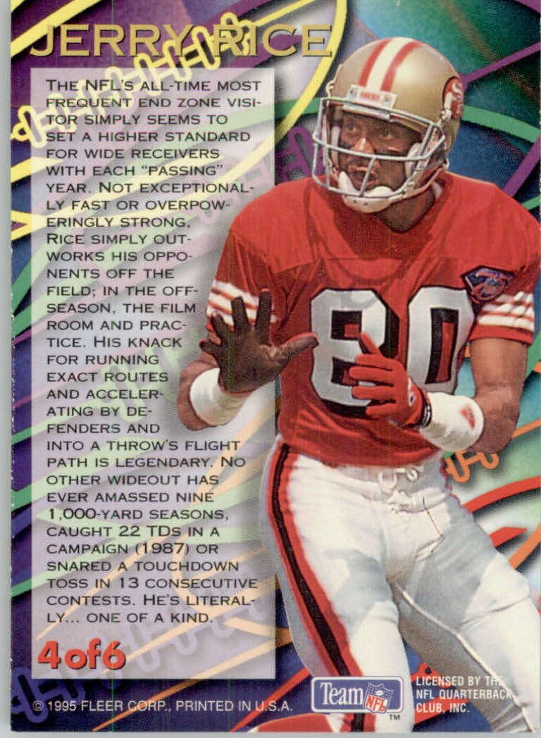 1995 Fleer Football "Insert" Cards