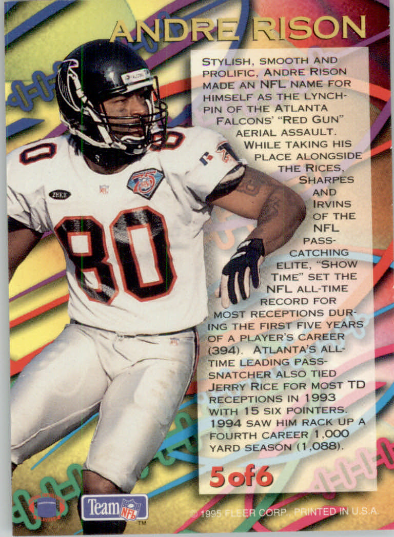 1995 Fleer Football "Insert" Cards