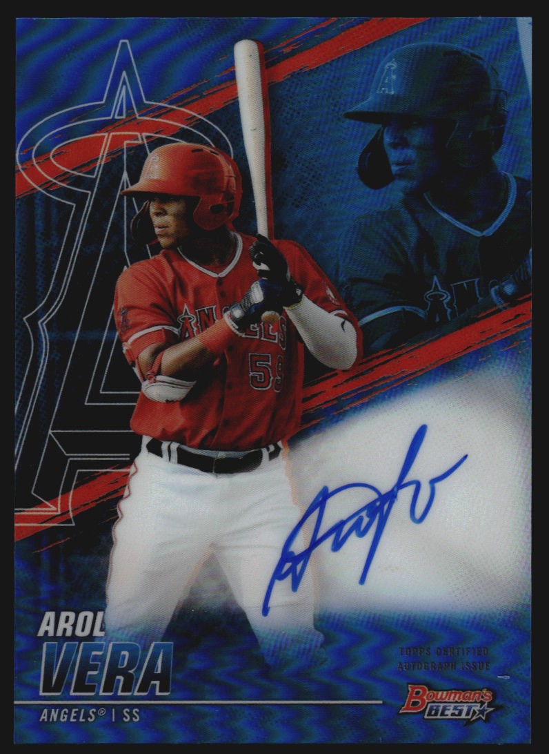 2021 Bowman's Best Best of '21 Autographs Blue Refractors #B21AVE Arol Vera
