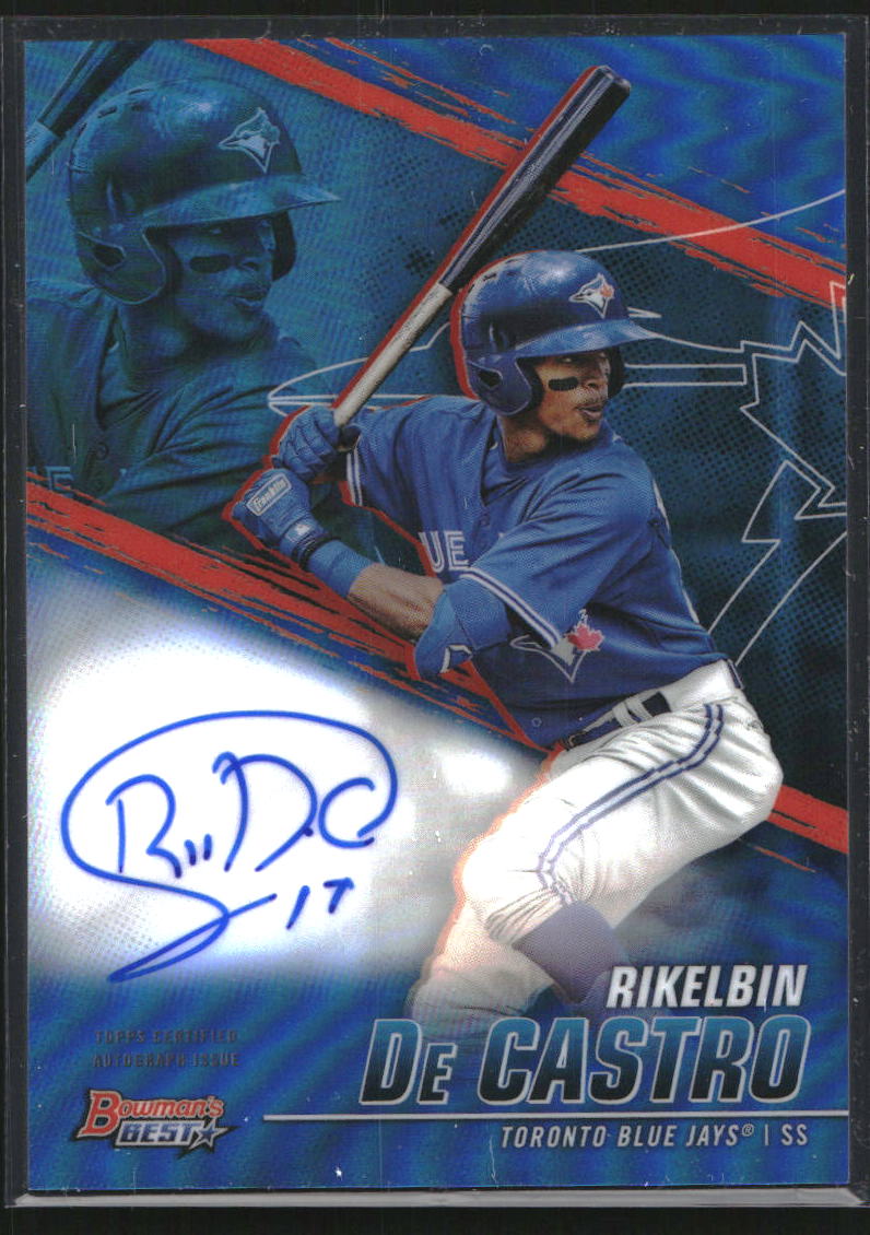 2021 Bowman's Best Best of '21 Autographs Blue Refractors #B21RD Rikelbin De Castro