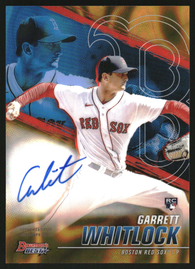 2021 Bowman's Best Best of '21 Autographs Gold Lava Refractors #B21GW Garrett Whitlock