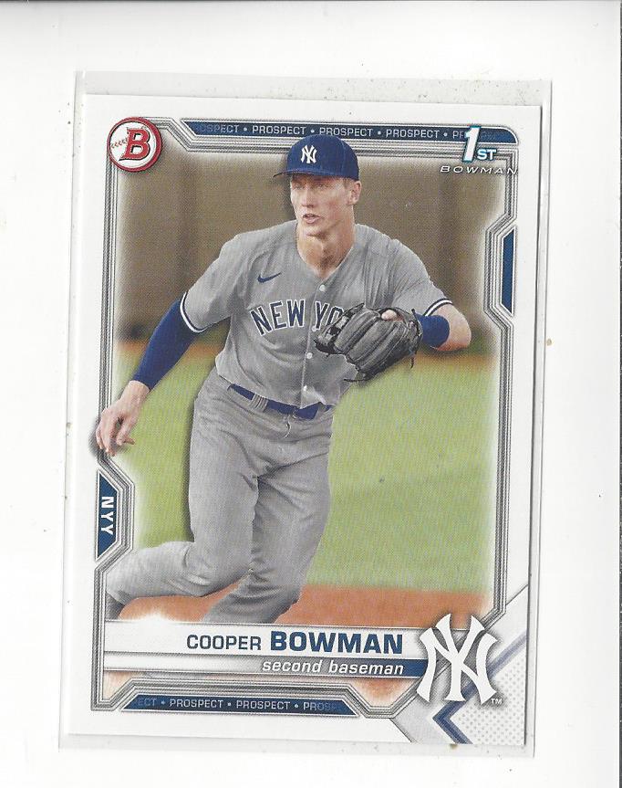 2021 Bowman Draft #BD87 Cooper Bowman