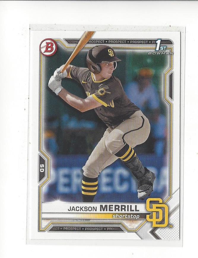 2021 Bowman Draft #BD119 Jackson Merrill