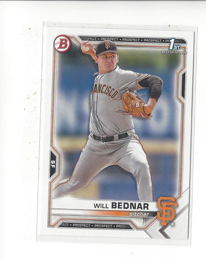2021 Bowman Draft #BD197 Will Bednar