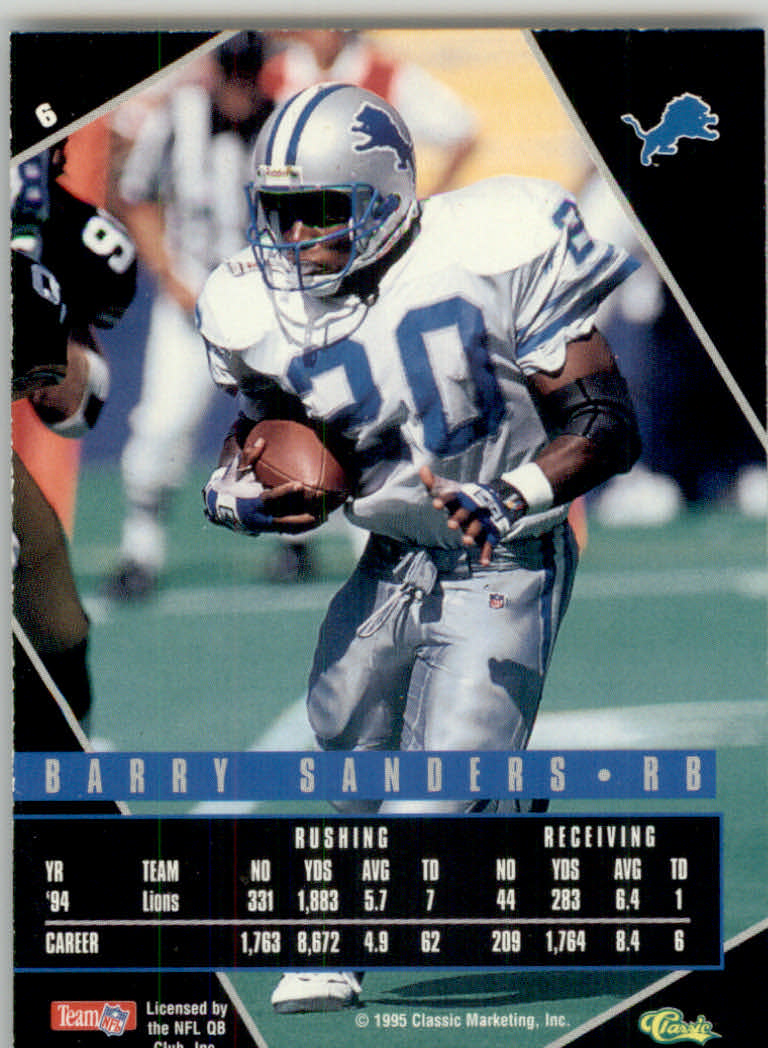 1995 Images Live (Classic) Football "Main Set" Base Cards - Picture 5 of 22