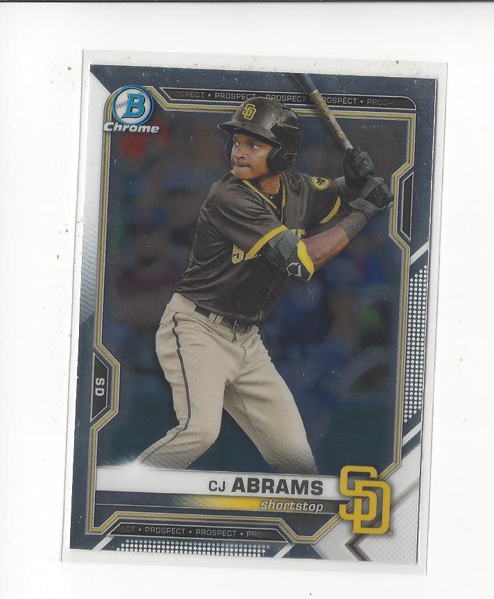 2021 Bowman Chrome Draft #BDC76 CJ Abrams