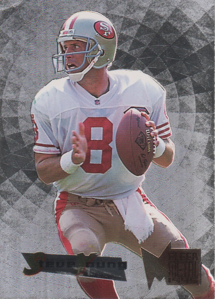 1995 Metal Silver Flashers #50 Steve Young