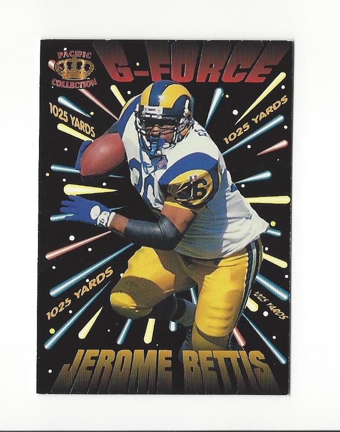 1995 Pacific G-Force #GF9 Jerome Bettis
