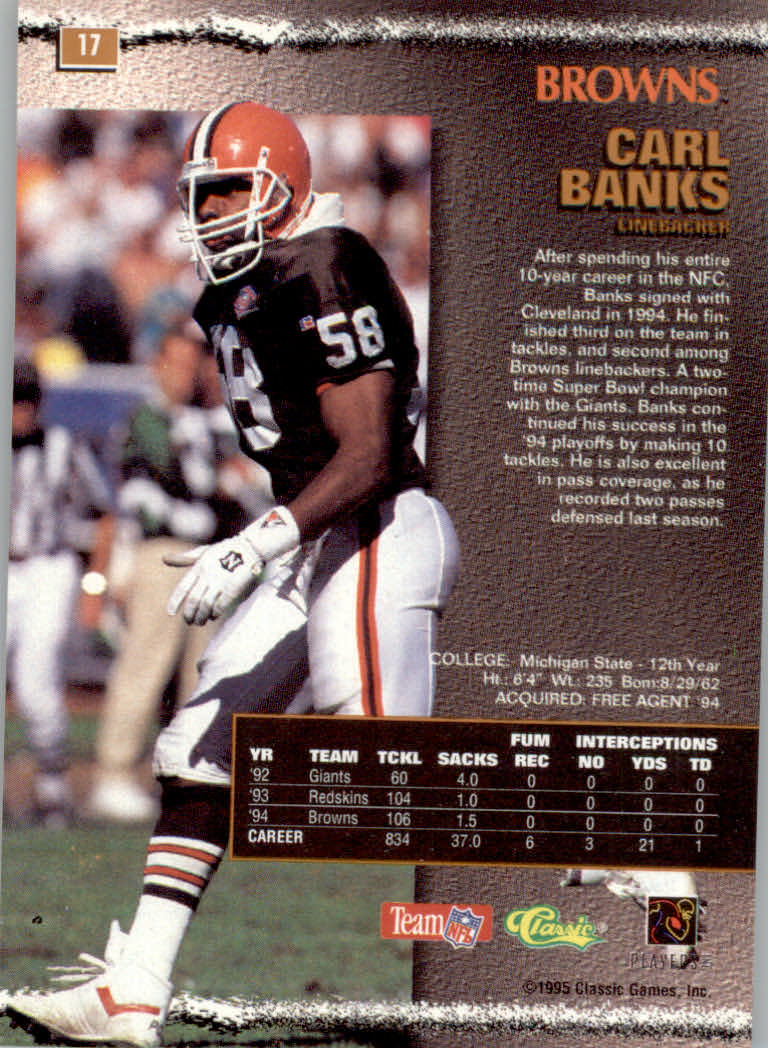 1995 Pro Line Football "Printer's Proofs" Parallel Cards - Picture 3 of 105