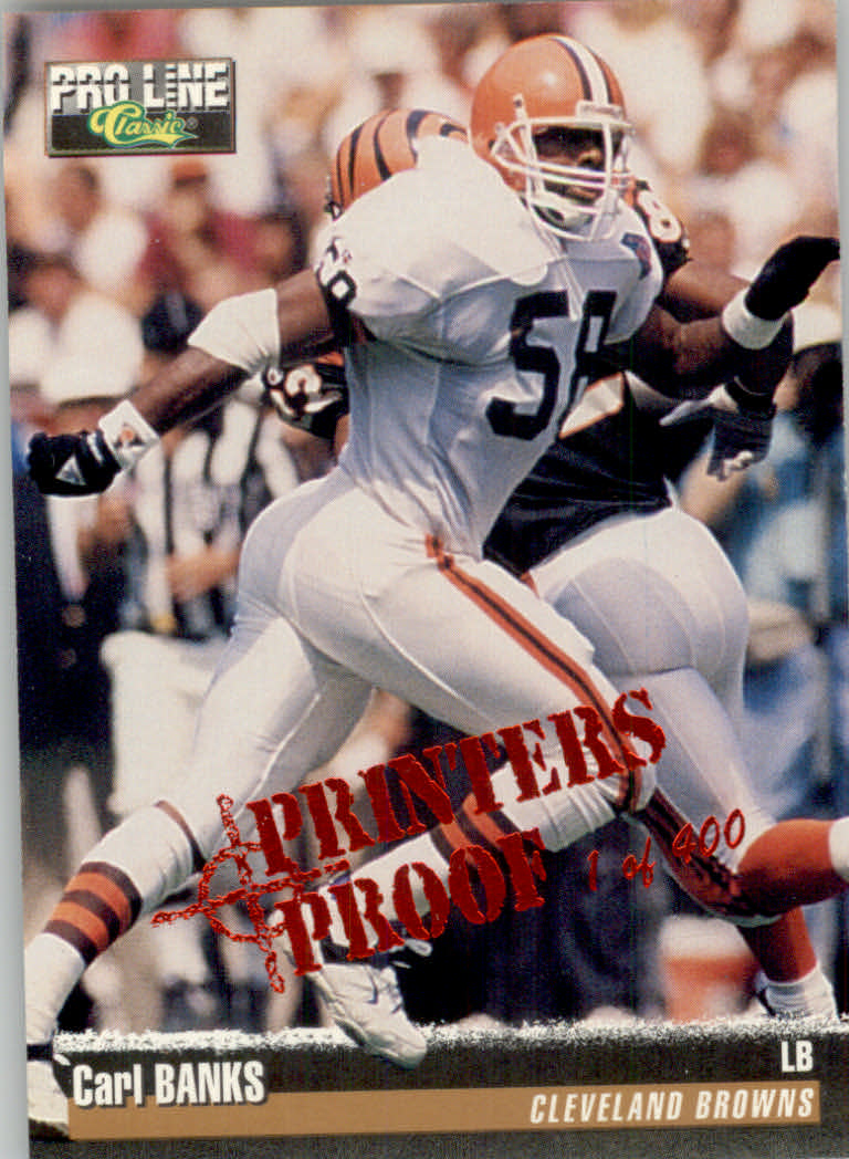 1995 Pro Line Football "Printer's Proofs" Parallel Cards - Picture 2 of 105