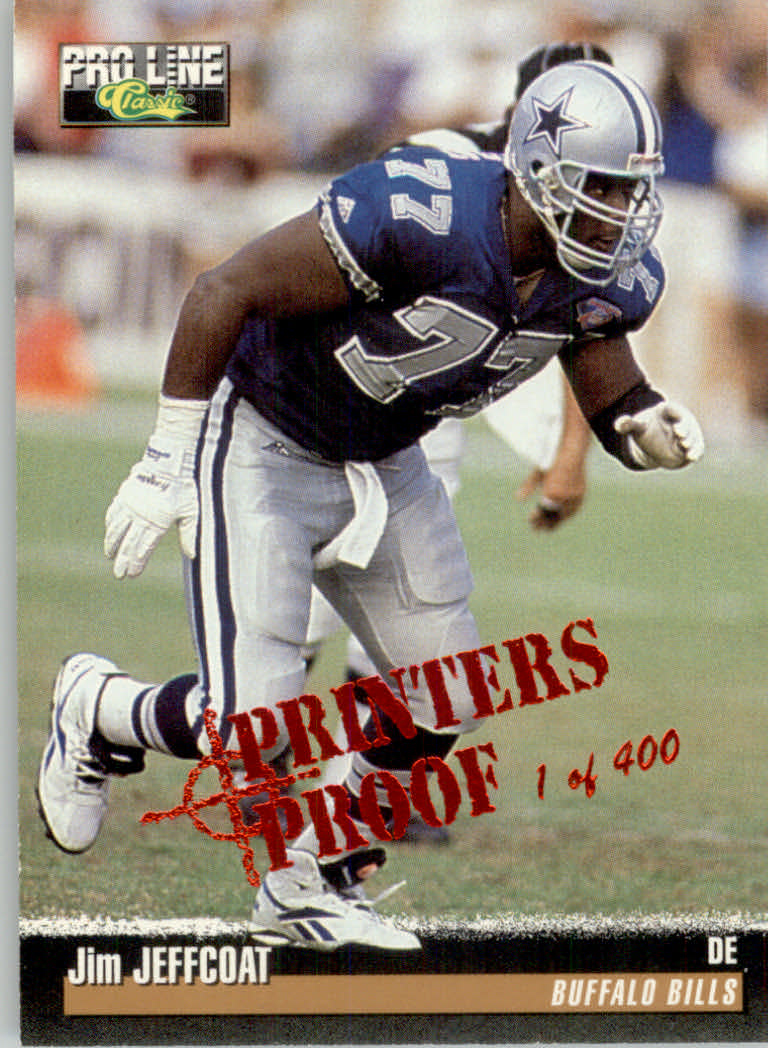 1995 Pro Line Football "Printer's Proofs" Parallel Cards - Picture 6 of 105
