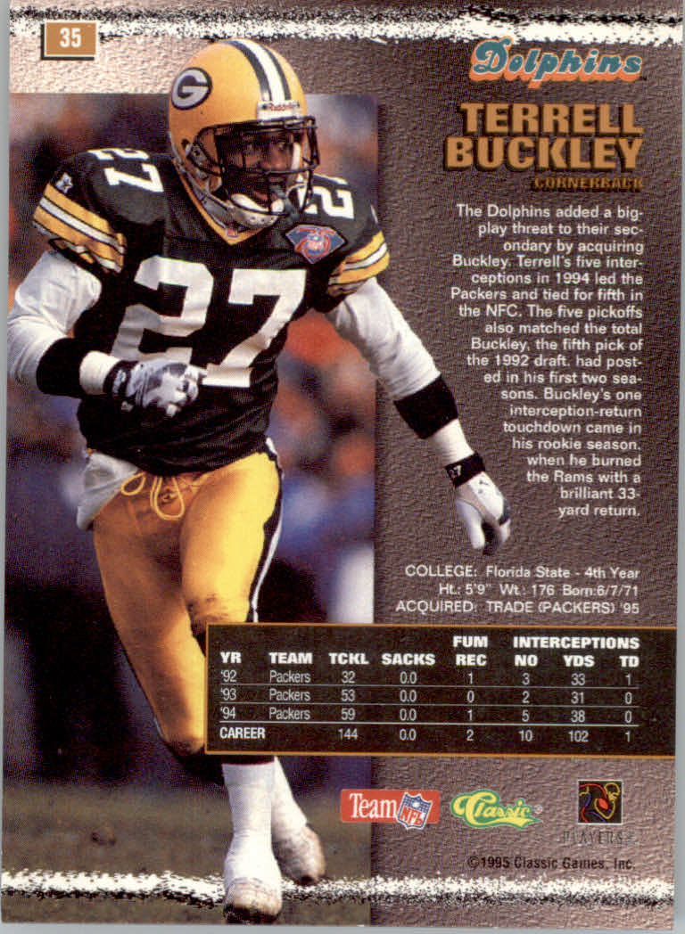 1995 Pro Line Football "Printer's Proofs" Parallel Cards - Picture 9 of 105