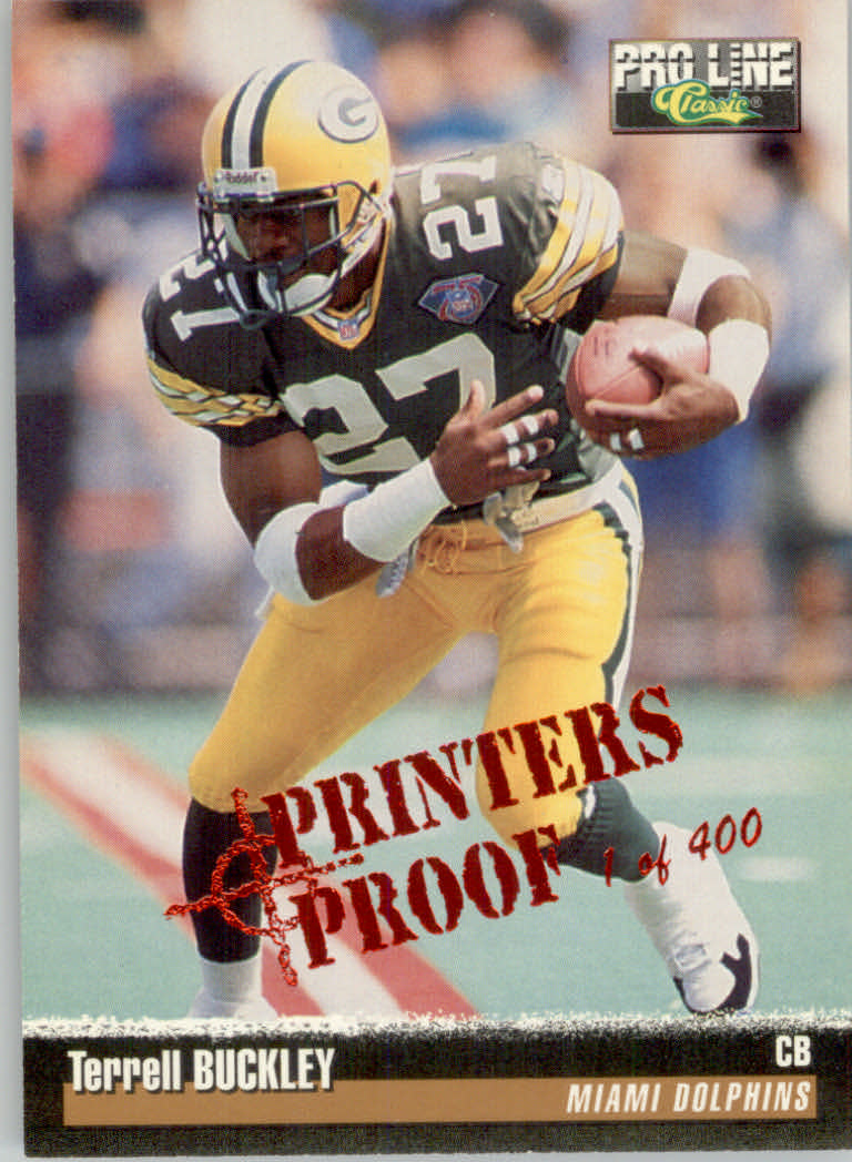 1995 Pro Line Football "Printer's Proofs" Parallel Cards - Picture 8 of 105