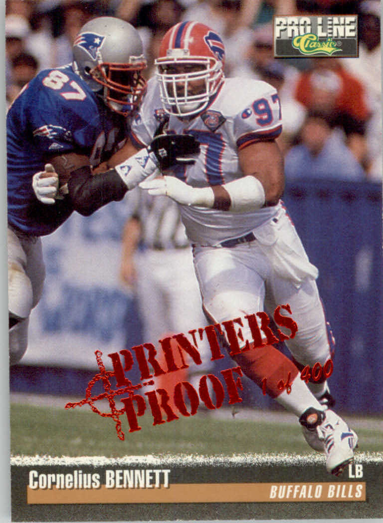 1995 Pro Line Football "Printer's Proofs" Parallel Cards - Picture 10 of 105
