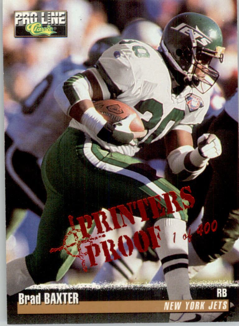 1995 Pro Line Football "Printer's Proofs" Parallel Cards - Picture 12 of 105