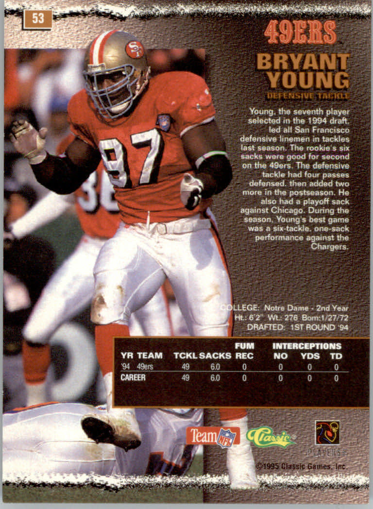 1995 Pro Line Football "Printer's Proofs" Parallel Cards - Picture 15 of 105