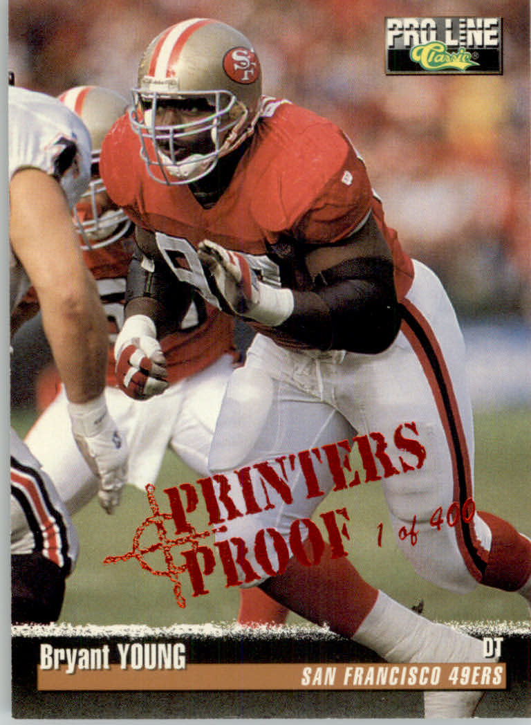 1995 Pro Line Football "Printer's Proofs" Parallel Cards - Picture 14 of 105