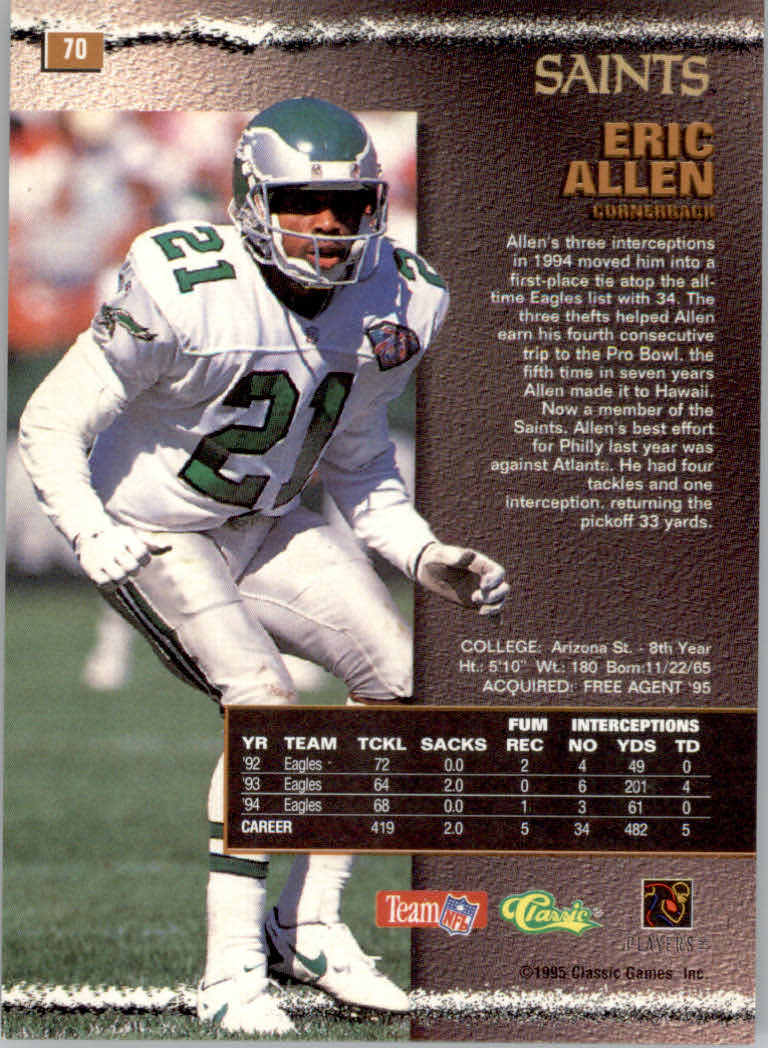 1995 Pro Line Football "Printer's Proofs" Parallel Cards - Picture 17 of 105