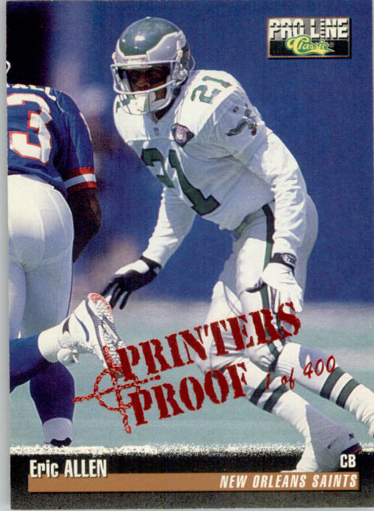 1995 Pro Line Football "Printer's Proofs" Parallel Cards - Picture 16 of 105