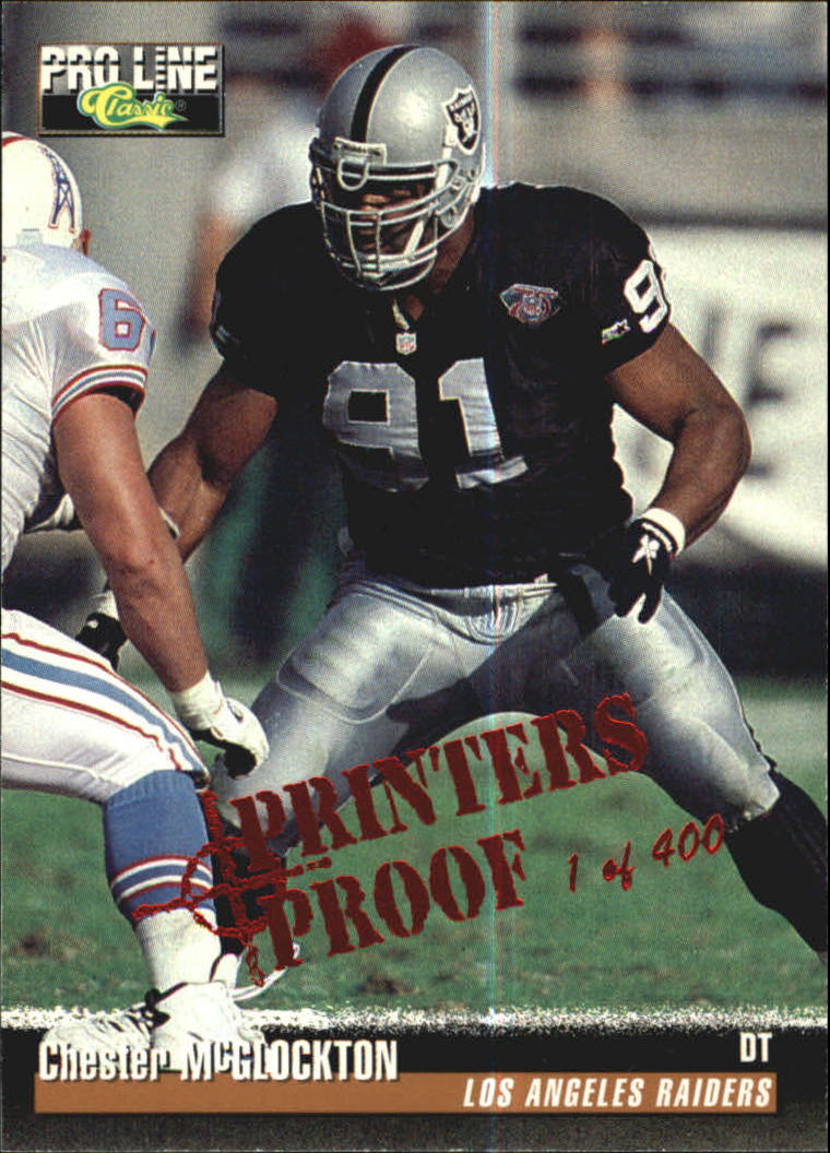 1995 Pro Line Printer's Proofs #88 Chester McGlockton - NM-MT