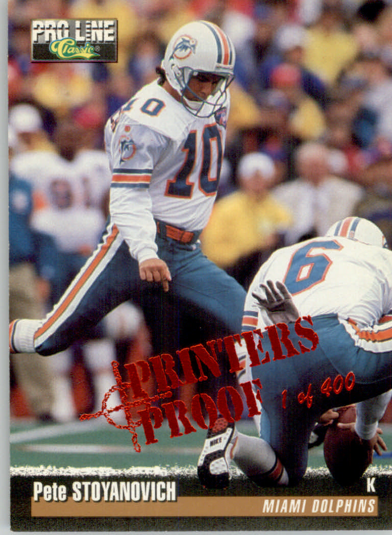 1995 Pro Line Football "Printer's Proofs" Parallel Cards - Picture 22 of 105