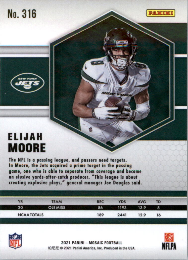 2021 Panini Mosaic Football Card Pick (Base) 254-400