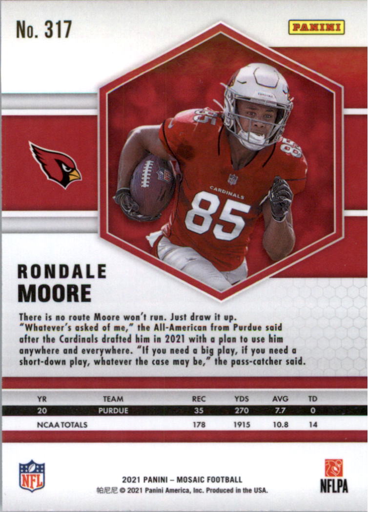 2021 Panini Mosaic Football Card Pick (Base) 254-400