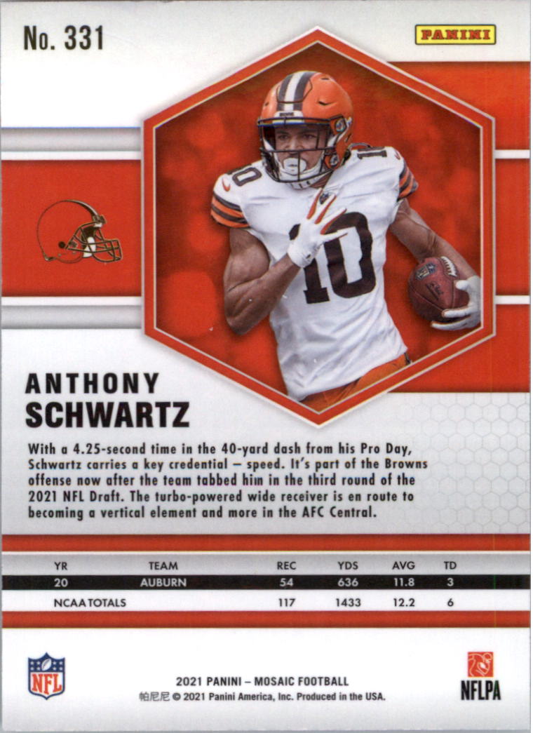 2021 Panini Mosaic Football Card Pick (Base) 254-400