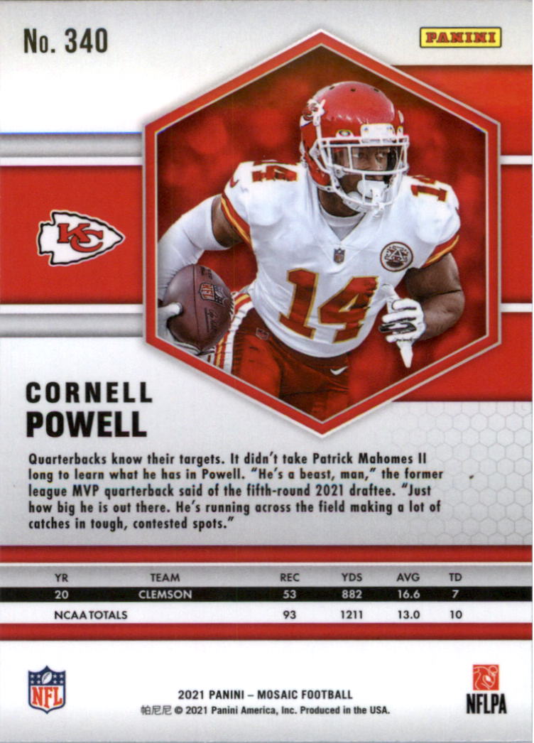 2021 Panini Mosaic Football Card Pick (Base) 254-400