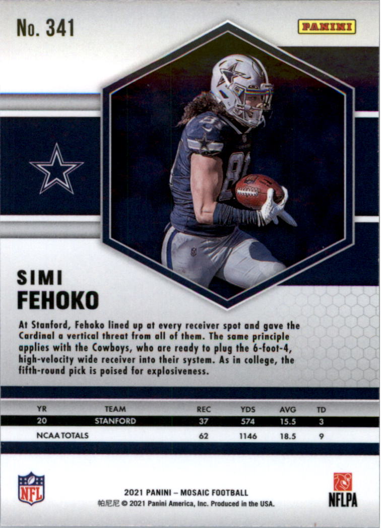 2021 Panini Mosaic Football Card Pick (Base) 254-400